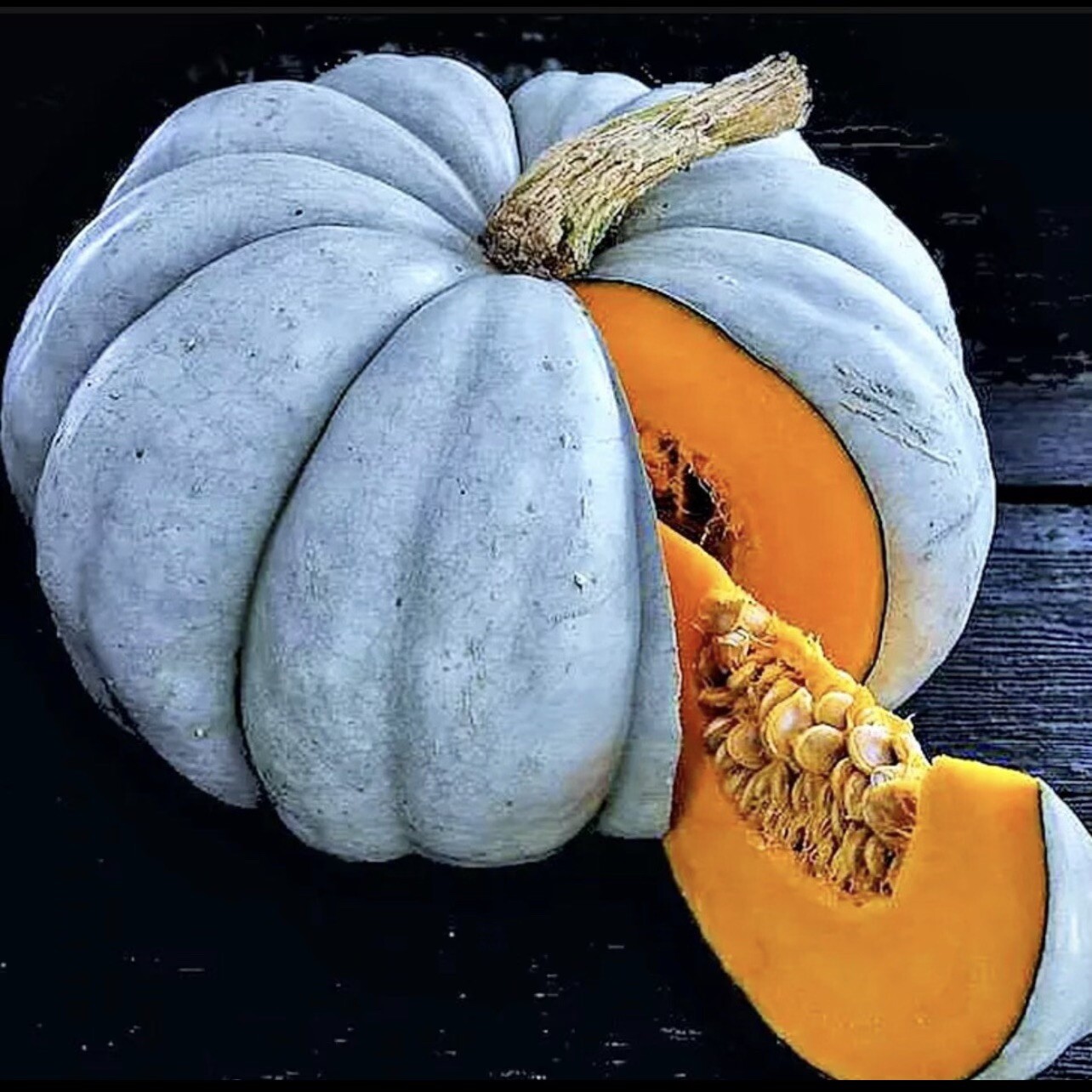 20 Blue Pumpkin Seeds | Jarradale Queensland Cinderella Doll|RARE|free Shipping! gallery