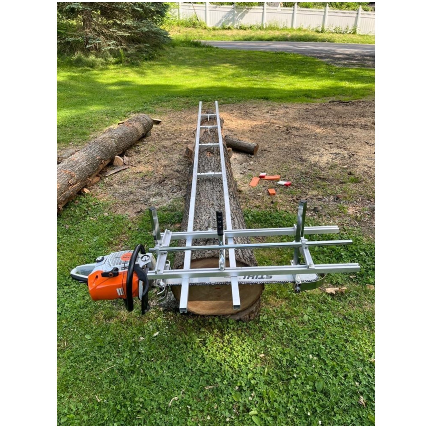 Portable 36" Chainsaw Mill + 9Ft Rail System$ gallery