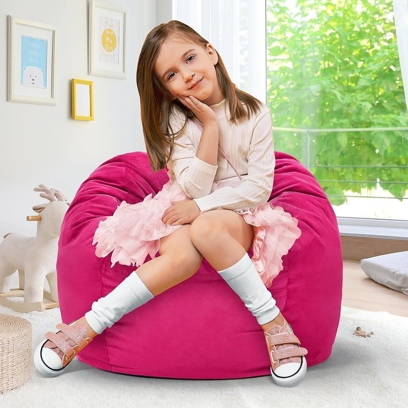 Comfortable Bean Bag Chair W/ Removable Cover Kids Gaming Reading Relaxing New gallery