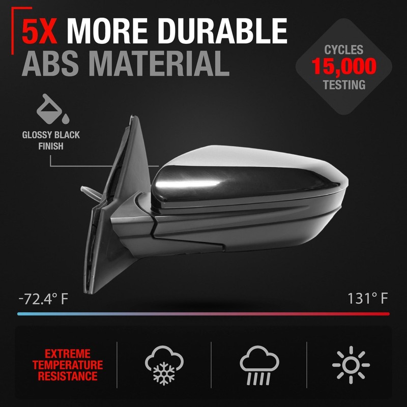Driver Side Mirror Replacement - Compatible with 2017-2021 Honda Civic Sedan,... gallery