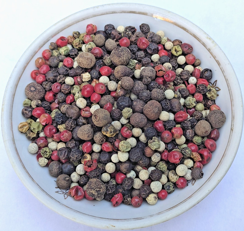 5 PEPPERCORNS RAINBOW MIXED 2, 4, 6, 8, 10 , 12 OZ, 1, 2 LB RESEALABLE BAG gallery