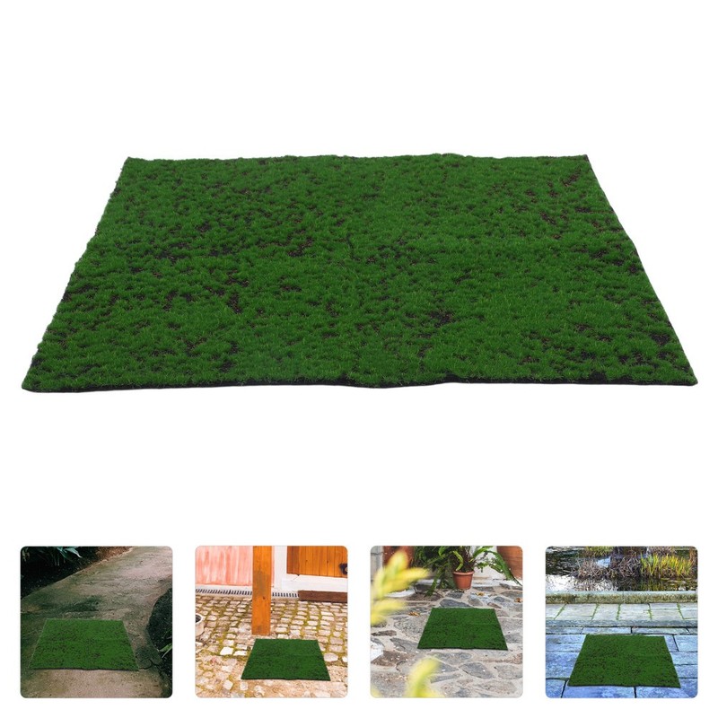 Decorative Artificial Moss Mat Green Turf Carpet for Living Room and Patio Use gallery