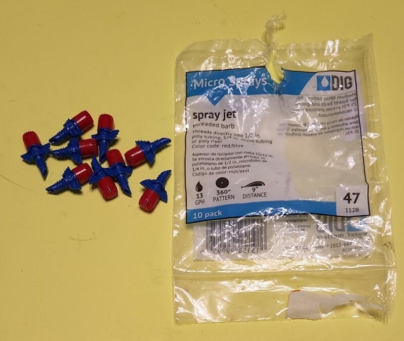 DIG 47 112B 360 Degree Micro Spray Jet - 9 Pack Red & Blue gallery