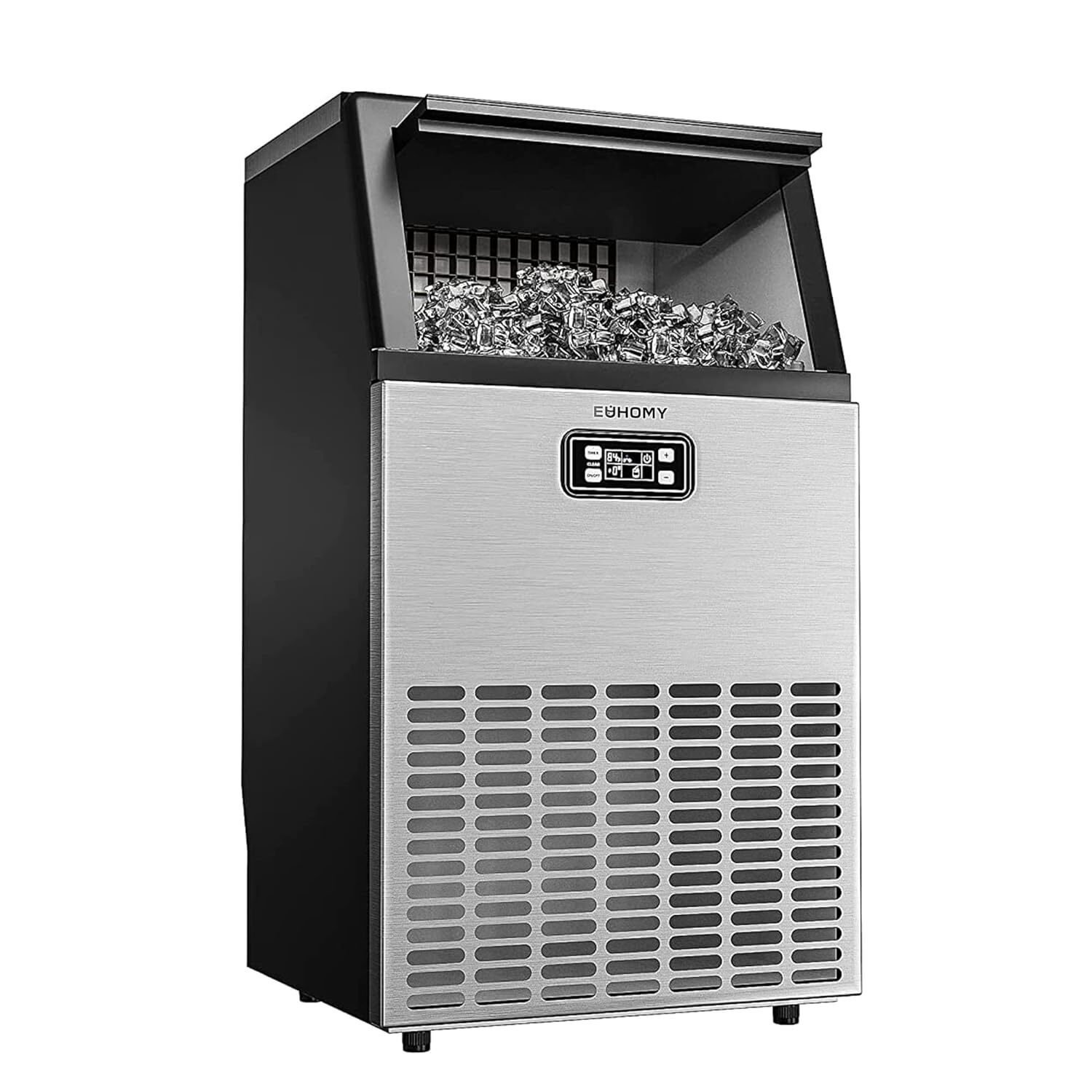 EUHOMY Commercial Ice Maker Machine,100lbs/24H Stainless Steel Under Counter Use gallery