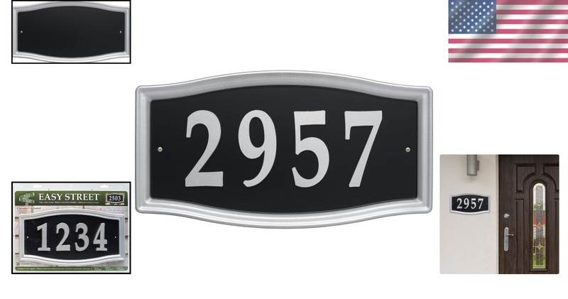 Weather-Resistant Custom Address Sign 15.25” – Easy Installation Included gallery