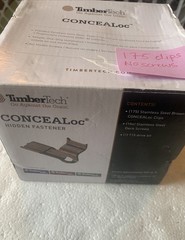 TimberTech CONCEALoc Deck Hidden Fasteners 175 CLIPS ONLY & NO Screws Open Box