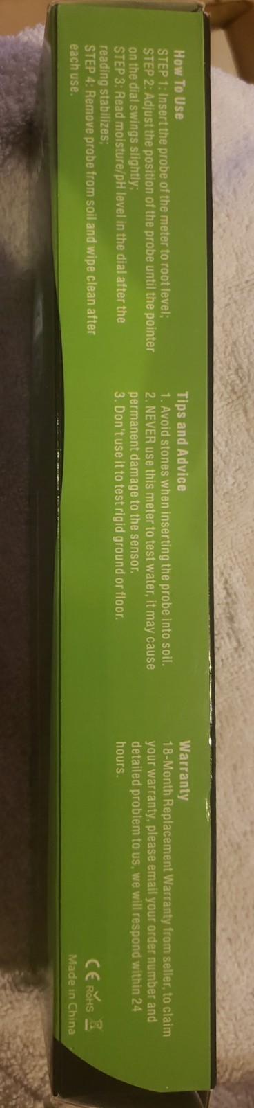 #1932 - Szhlux Soil Tester, Moisture Meter for Plant Care - New in Box gallery
