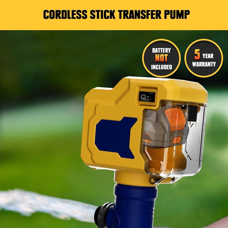 Cordless Stick Water Transfer Pump Tool Only for Dewalt 20V MAX Battery Portable gallery