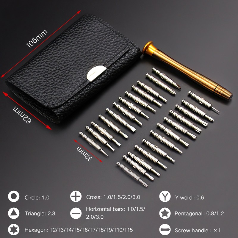 25 in 1 Precision Screwdriver Tool Set for PC Glasses Mobile Phone Laptop Watch gallery
