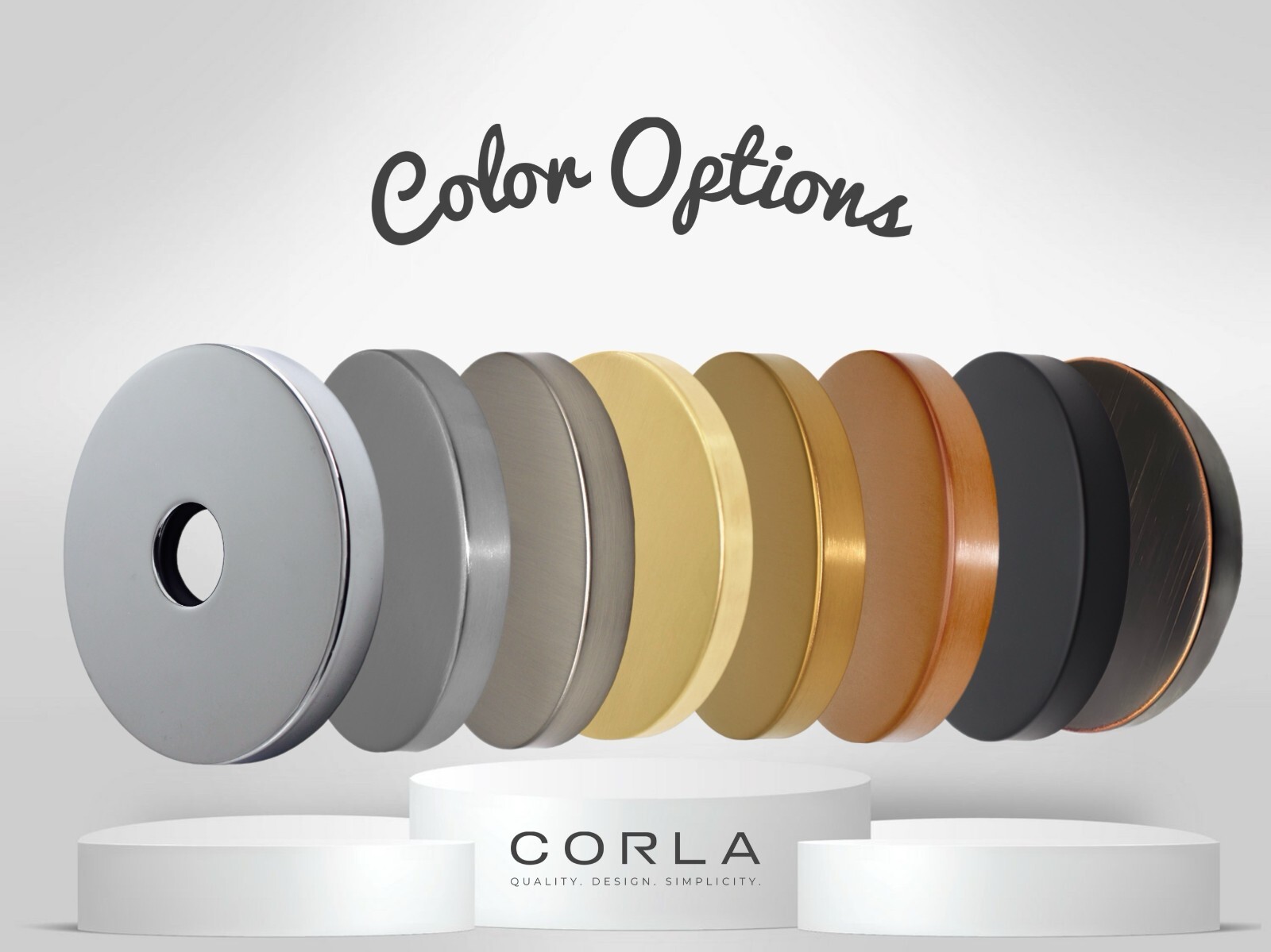 Corla 4" Modern Extra Large Shower Arm Flange Replacement Escutcheon Cover Plate gallery