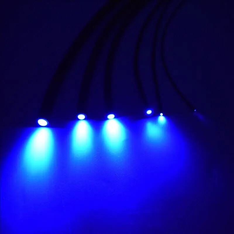 Black Cover Super Bright Solid Core End Glow Optic Fiber 1~10mm Thick Cable gallery