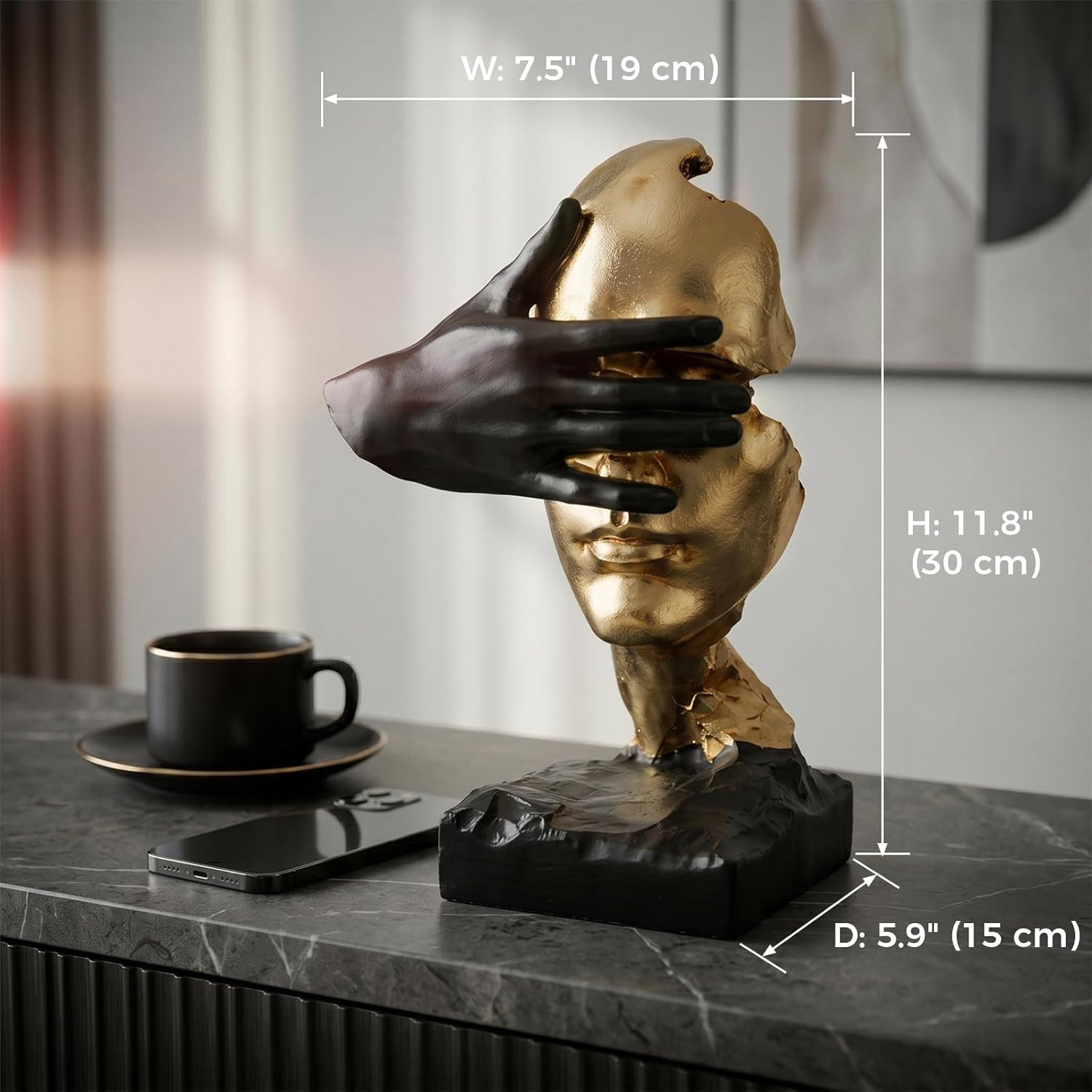 Abstract Sculpture Home Decor Accents Thinker Statue Decor | Molded Resin Crafts gallery