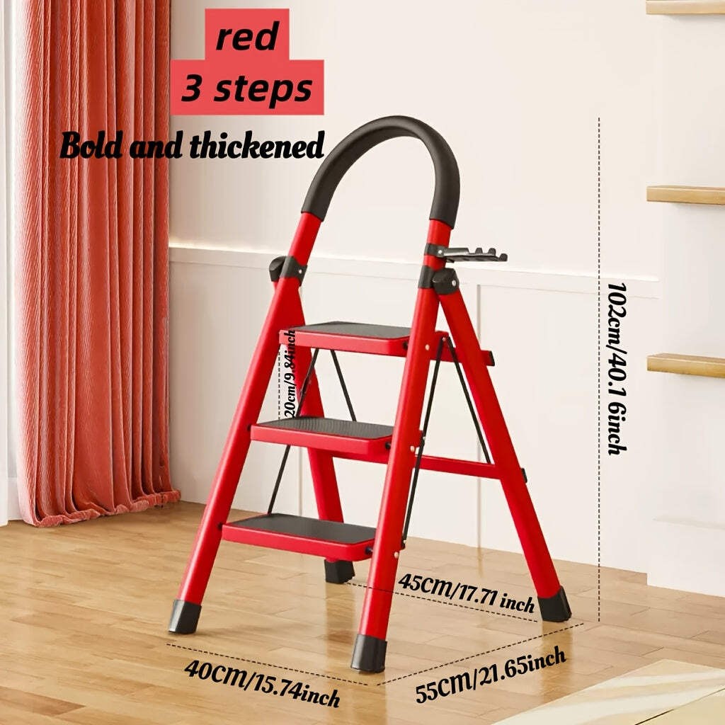 Heavy Duty Folding Step Ladder 3/4/5 Step Non-Slip 500LBS Capacity Portable gallery