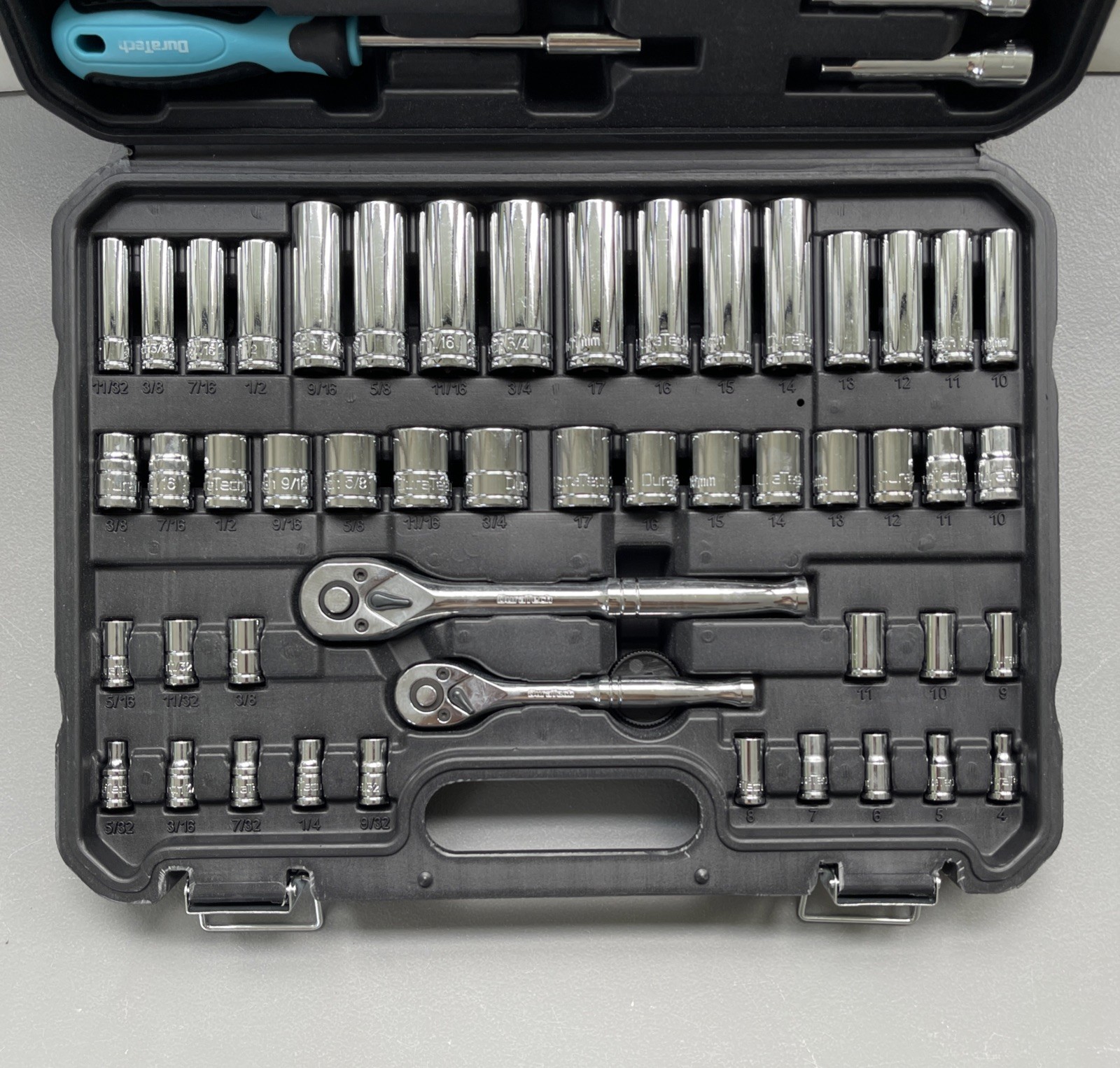 DuraTech 121 Mechanics Tool Set SAE & Metric 1/4” Drive & 3/8” Drive w/ Case gallery