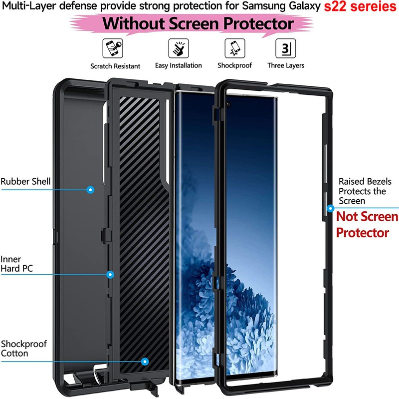 Heavy Duty Shockproof Case For Samsung Galaxy S23 S23+ Plus S22 S21 Ultra Cover gallery