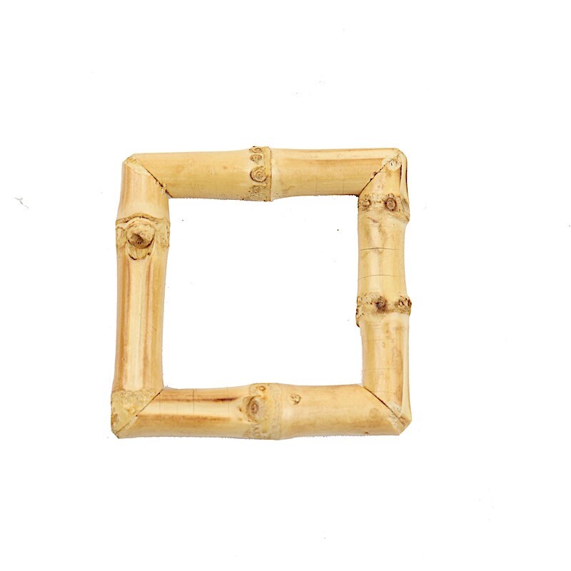 4 Square Natural Bamboo Wood Napkin Rings Wedding Party Events Home Decorations gallery