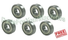 6-PACK, MTD, TROY-BILT, CUB CADET, DECK SPINDLE BEARINGS, 47mm x 20mm x 14mm,z23