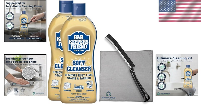 Luxurious Soft Cleanser All-Purpose Cleaning Bundle - 2x13 Fl Oz + Accessories gallery