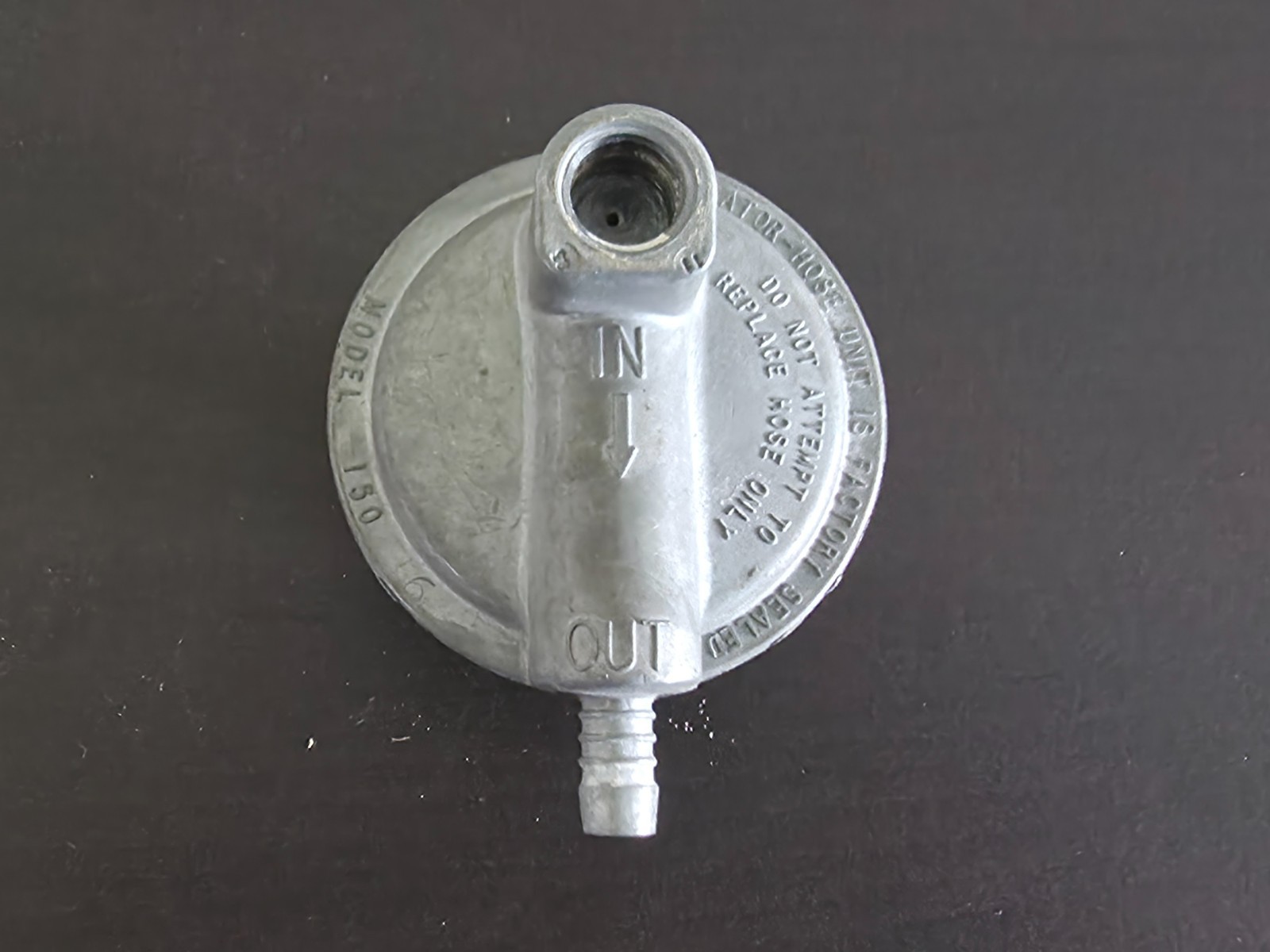 Marshall universal propane LP regulator #150 1/4" inlet crimp on outlet gallery