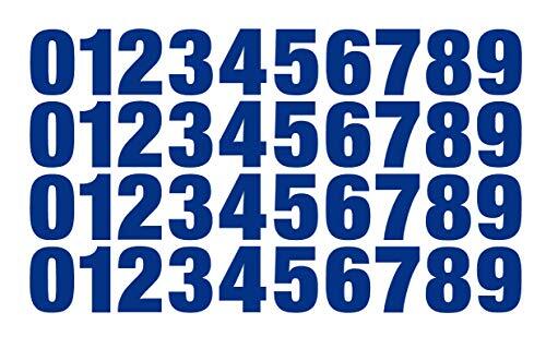 0-9 Reflective Numbers Blue Sticker Vinyl Decals CHOOSE 1" - 12" Set Of 40 (RV2) gallery