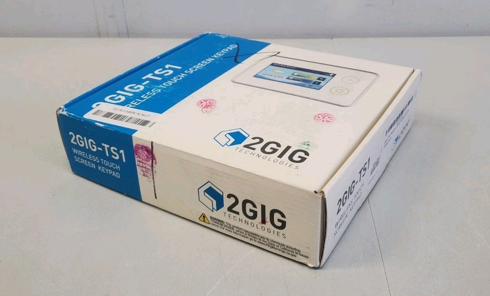 2GIG-TS1 Wireless Touch Screen Full Color Keypad Wall Mounted White New
