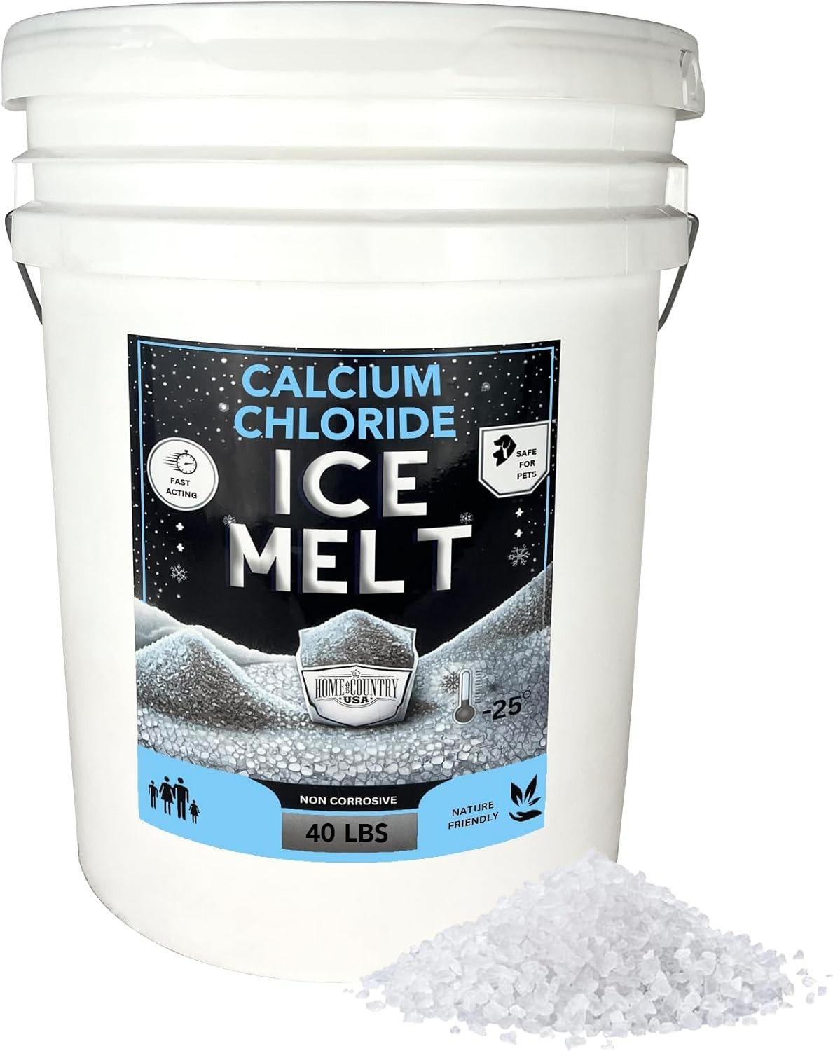 Calcium Chloride Pellets 40lbs gallery