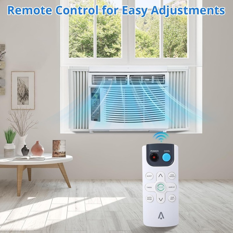 Window AC Unit, Quiet 50dB, Efficient Cooling, Remote Control, No WiFi 6000 BTU gallery