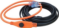 12ft Water Pipe Heating Cable, 84 Watts, Built in Thermostat, 2ft 18/3 SJTW