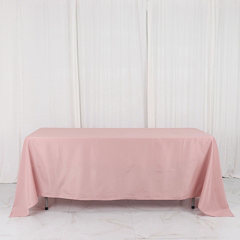 Dusty Rose 72x120 RECTANGLE POLYESTER TABLECLOTH Wedding Catering Dinner gallery