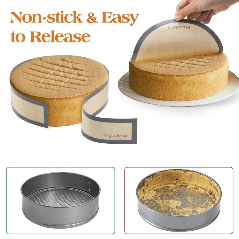 Silicone Baking Mat for Springform Pan 10 inch, Prevent cake from Sticking to... gallery