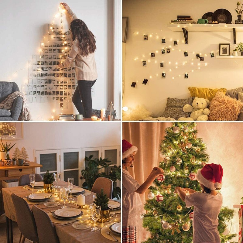 200 LED Christmas String Lights Indoor Outdoor Waterproof Plug in for Tree Room gallery