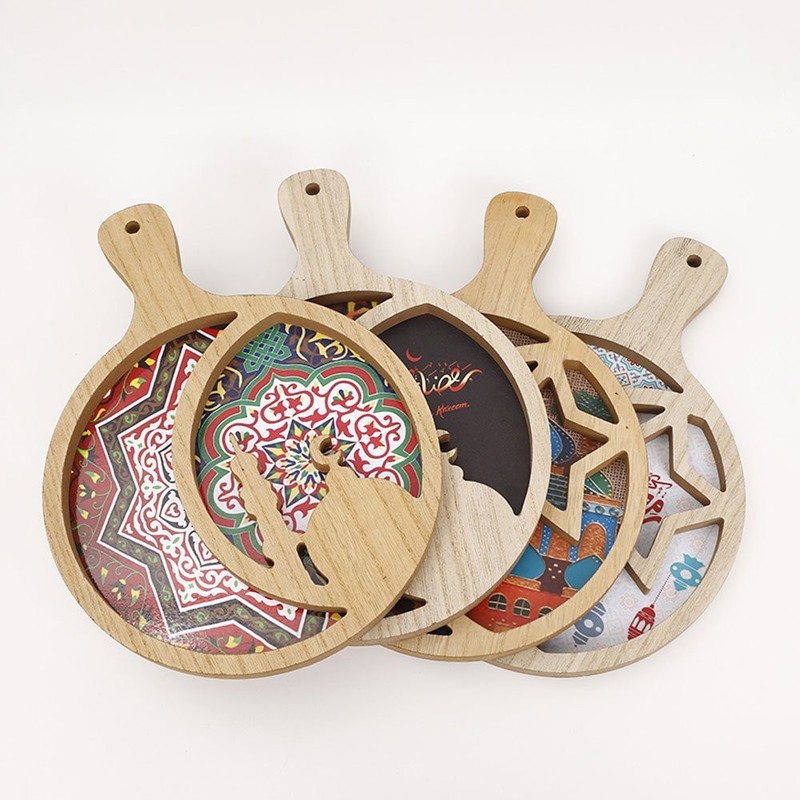 Density Board EID Dry Fruit Tray Fruit Plate Decoration Eid TL gallery