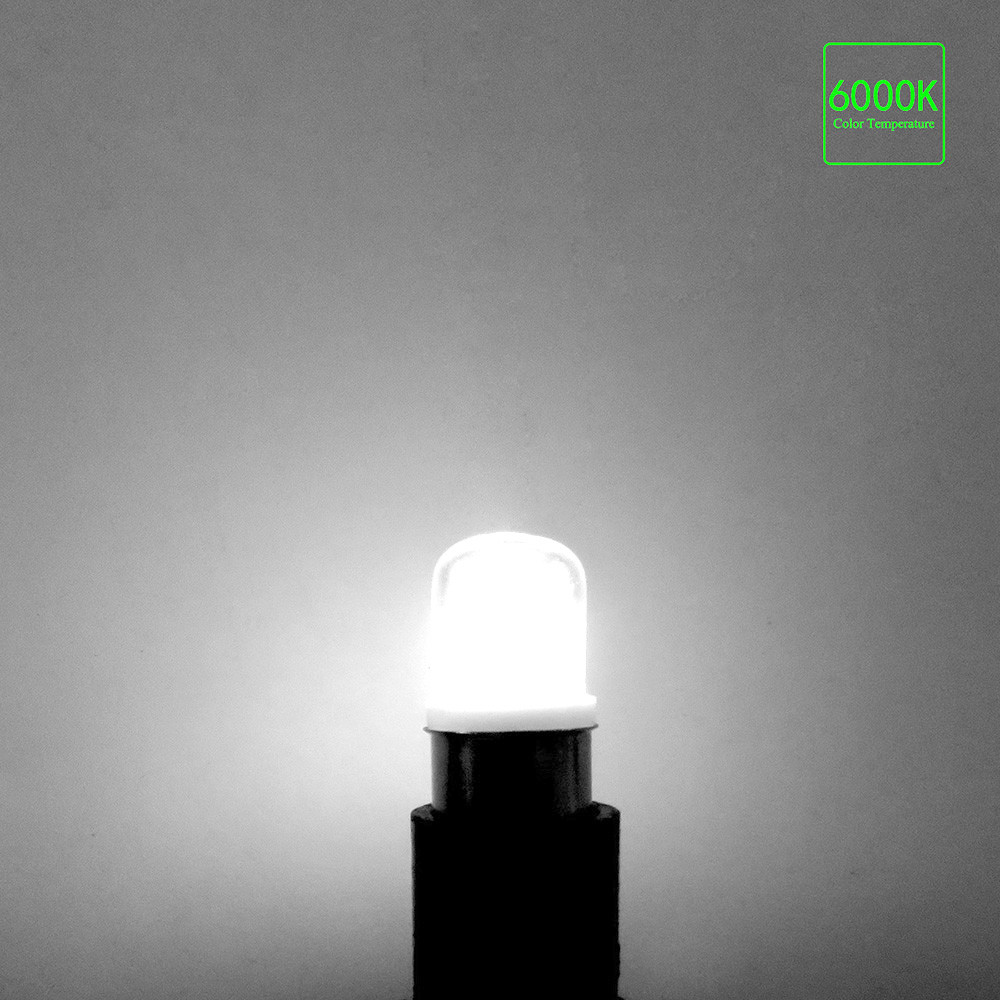 6pcs Ba15d B15 Bayonet Base LED Bulb 4W 400LM COB1511 110V 120V Daylight White H gallery