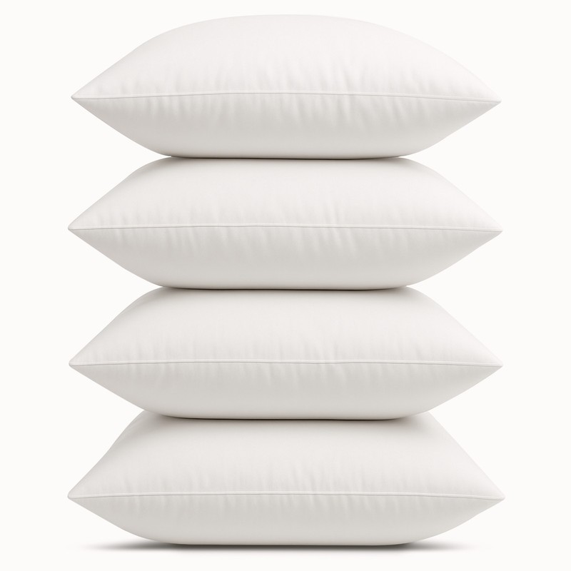 Pack of 4 Throw Pillows Insert Ultra Soft Bed & Couch Sofa Decorative Pillows gallery