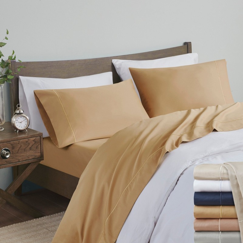 Madison Park 600 Thread Count Pima Cotton Deep Pocket Sheet Set gallery