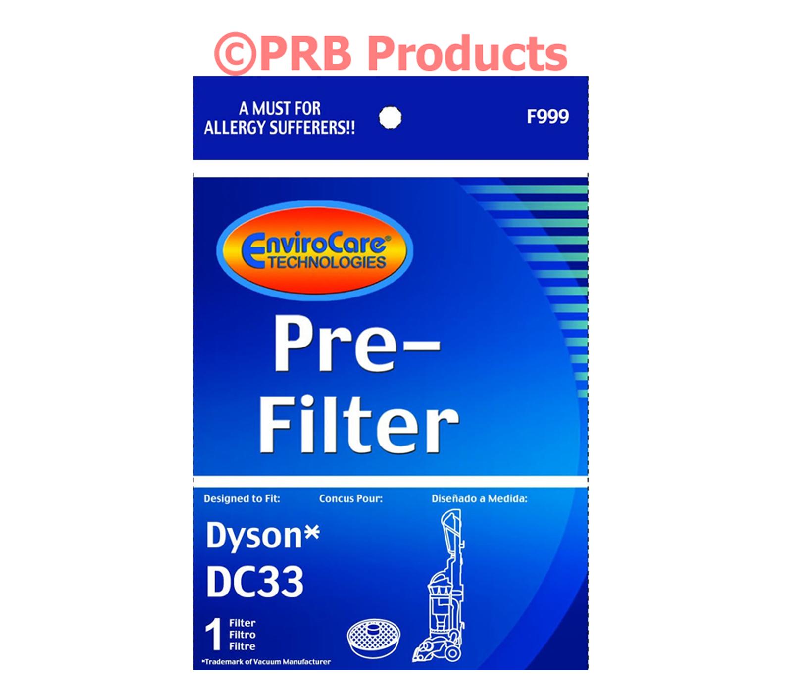 Dyson DC33 Pre Filter 919563-02 Washable Vacuum Multi Floor Costco Exclusive QVC gallery