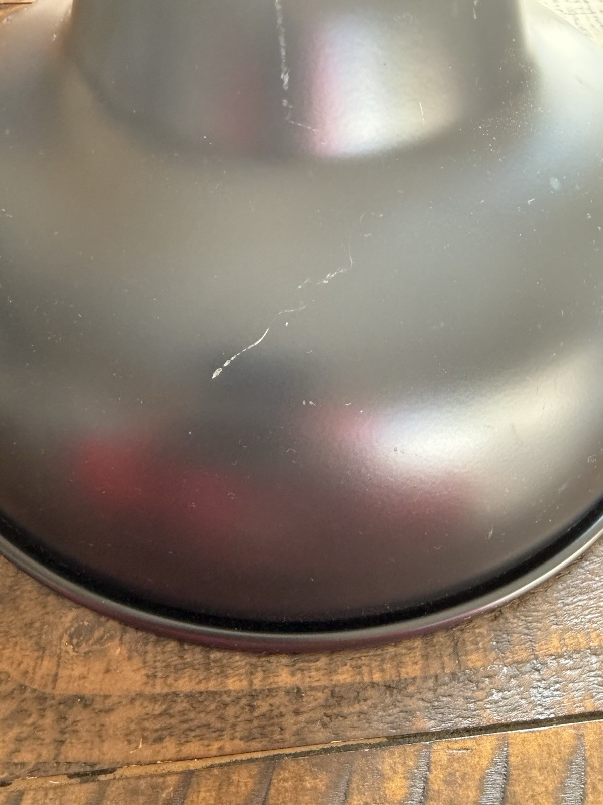 Rejuvenation 12” Carson Metal Dome Matte Black & Polished Copper Core OB Read! gallery