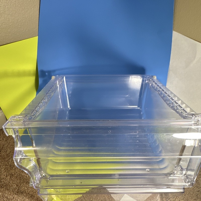 Clear Plastic Refrigerator Crisper Drawer Replacement Bin gallery