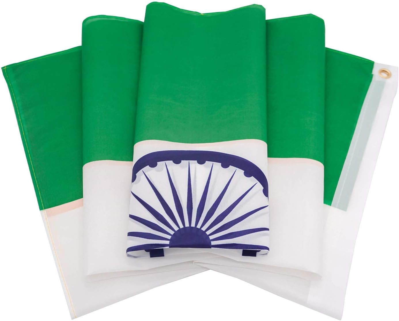 DANF India Flag 3X5 Ft Thick Polyester, Fade Resistant, Brass Grommets, Canvas H gallery