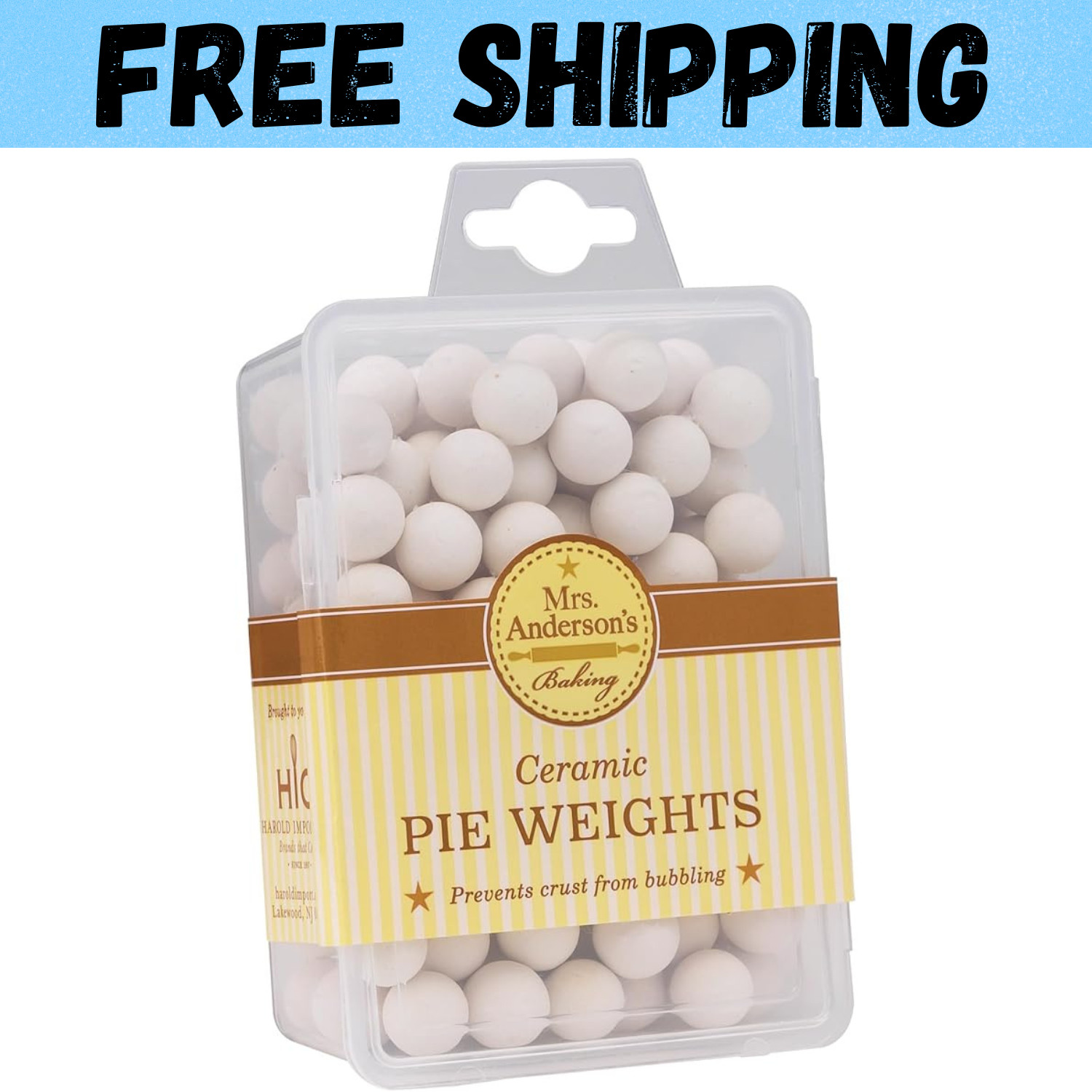Mrs. Anderson's Baking Ceramic Pie Crust Weights, Natural Ceramic Stoneware gallery
