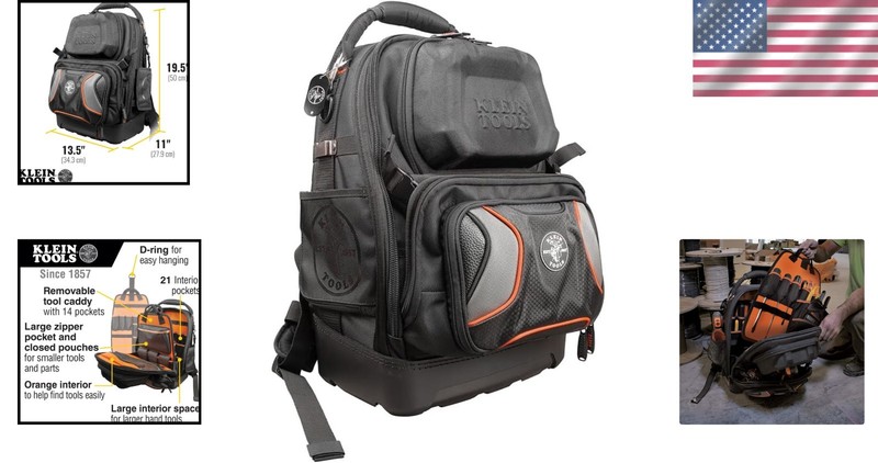Tradesman Pro Tool Master Backpack - 48 Pocket Waterproof Tool Carrier gallery