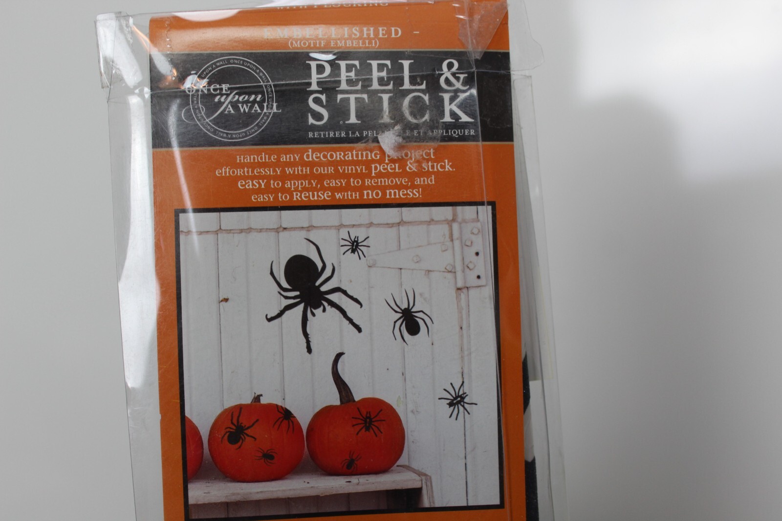 Once Upon a Wall Peel and Stick Halloween Spiders Easy to Apply & Remove gallery