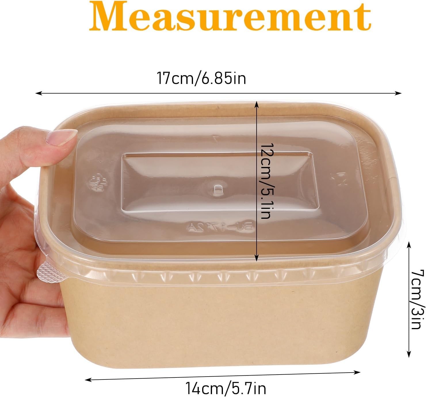 Leak-Proof Microwavable Food Containers – 50 Pack Kraft Paper To-Go Boxes gallery