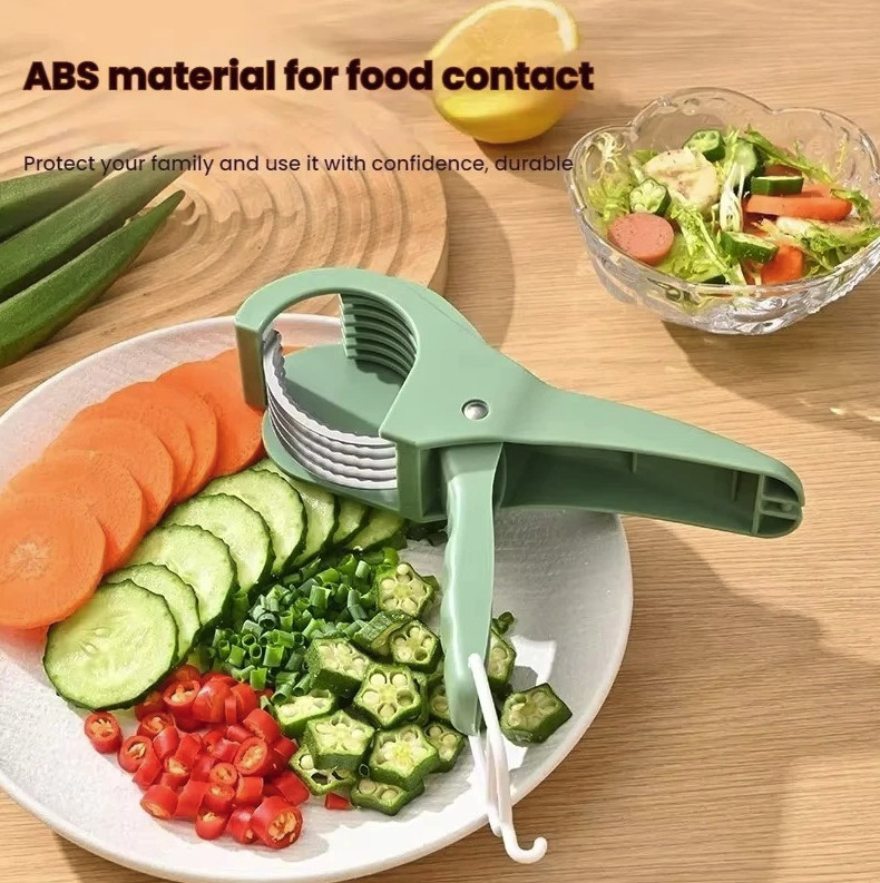 1pc Stainless Steel Vegetable & Fruit Slicer: Multi-Functional Kitchen Tool gallery