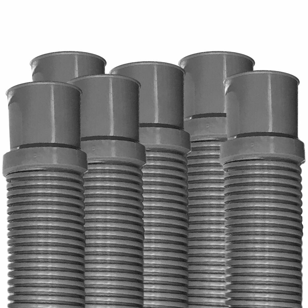 Puri Tech Heavy Duty Above Ground Pool Filter Hose 1.5 Inch x 3 foot - 6 pack gallery