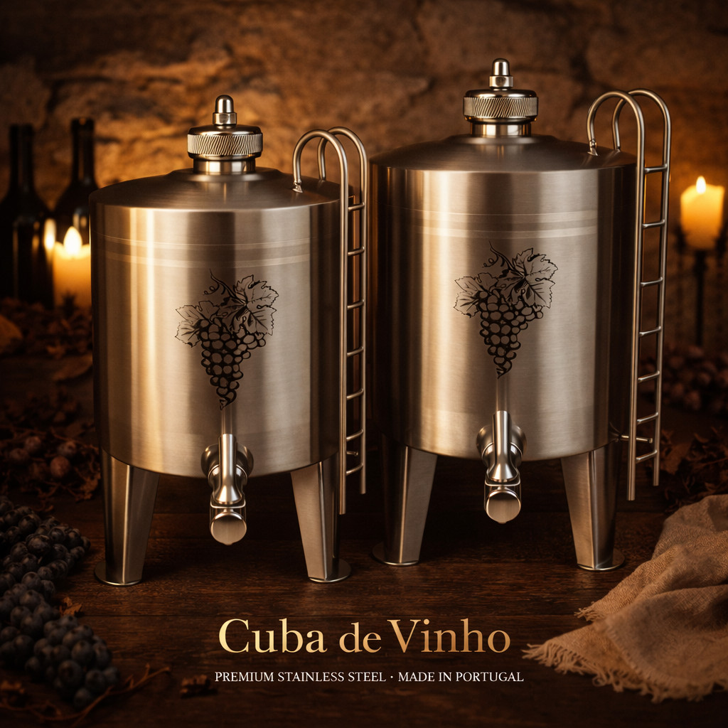 Stainless Steel Mini Wine Fermentation Tank – Cuba de Vinho, Made in Portugal gallery
