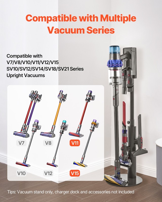 VEVOR Vacuum Stand for Dyson Multi-Models Storage Bracket Holder with 3 Clips gallery
