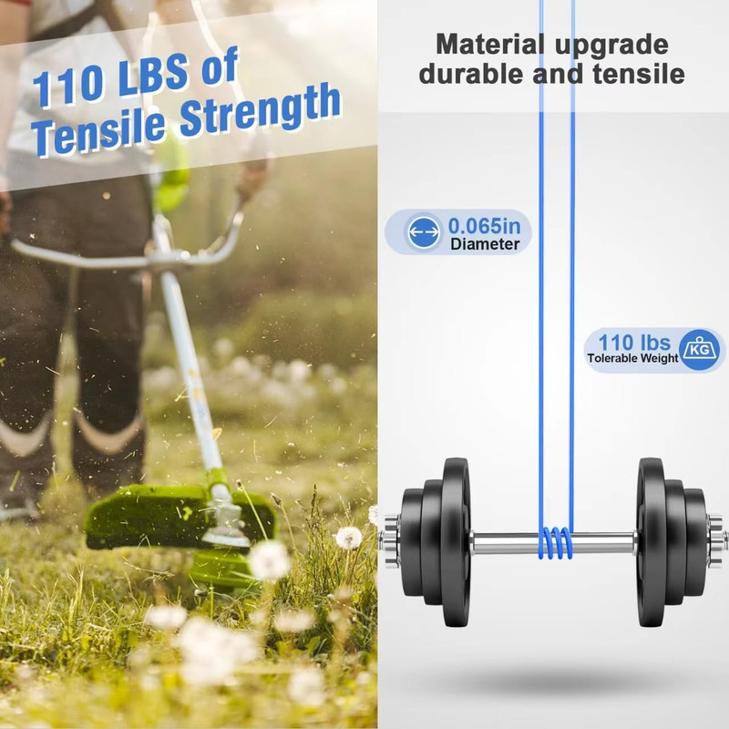 6 PCS Weed Eater String Compatible with Kobalt 40V Cordless String Trimmer KST 1 gallery