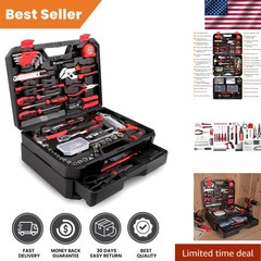 Complete 325-Piece DIY Tool Kit with Soft-Grip Handle – Ideal Gift for Any DIYer