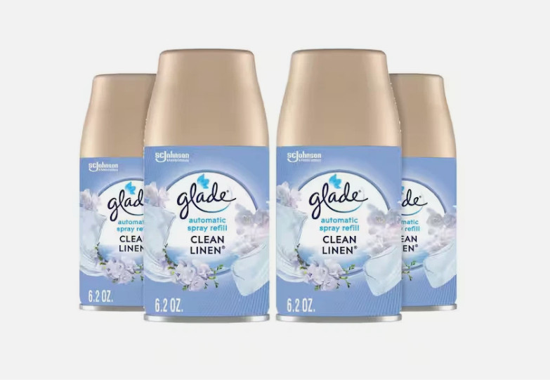 Glade Automatic Air Freshener Refill Clean Linen 6.2oz 4-Pack Odor Eliminator gallery